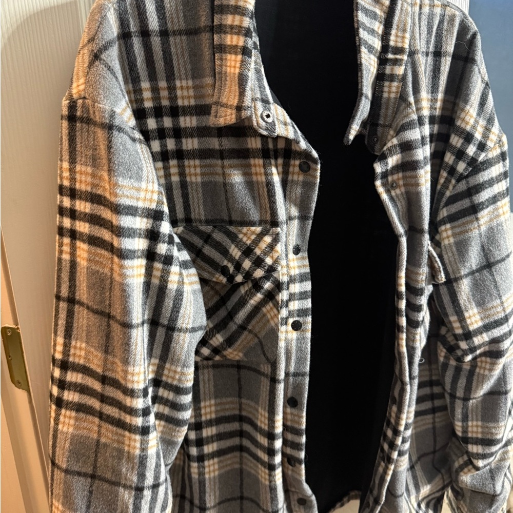 Plaid Flannel Shacket little Bipsy